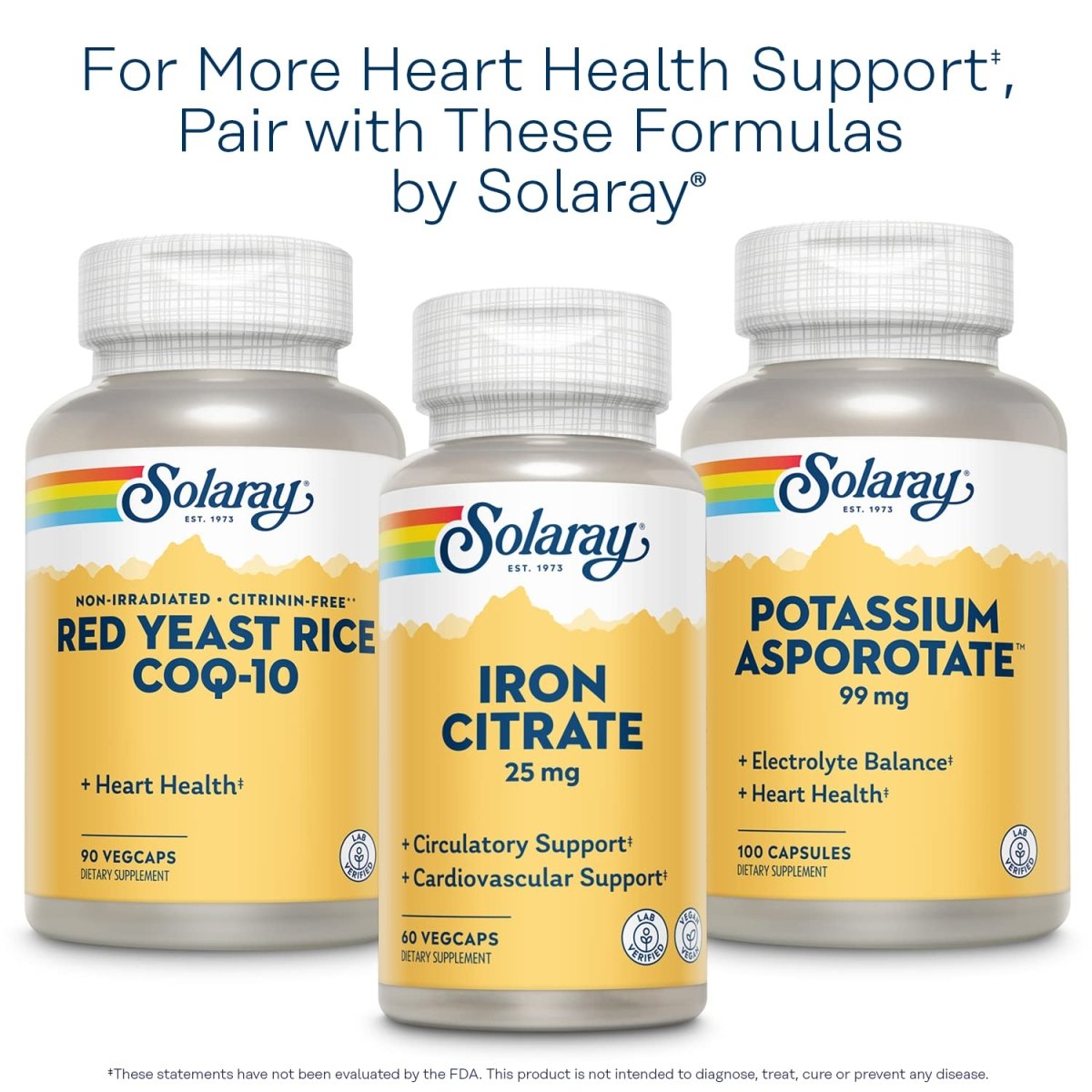 SOLARAY Pure CoQ-10 200 mg | Healthy Heart Function & Cellular Energy Support | Enhanced with Herb Blend | 30 VegCaps   26169