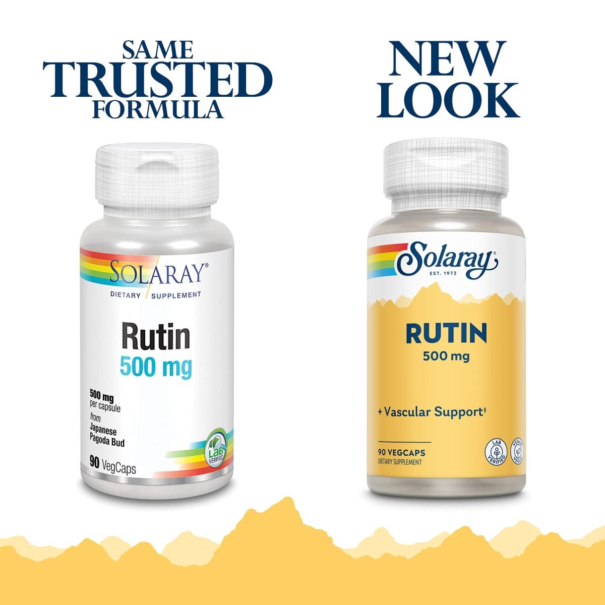 SOLARAY Rutin, Veg Cap (Btl-Plastic) 500mg | 90ct