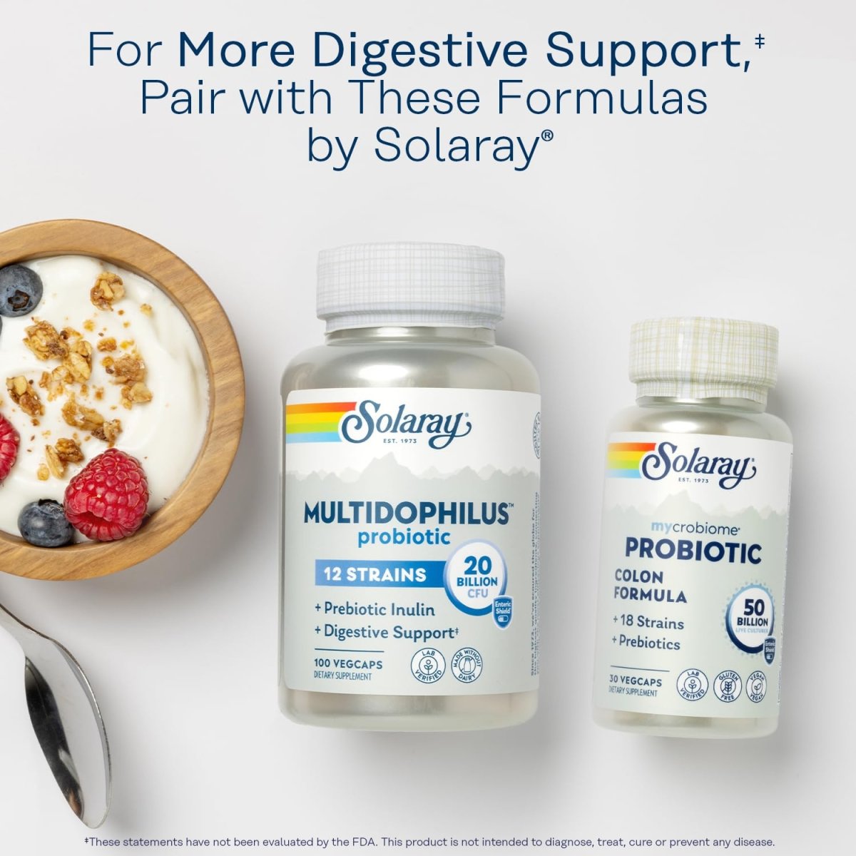Solaray Super Digestaway Digestive Enzymes - Support for Digestion & Nutrient Absorption - 90 VegCaps   04801