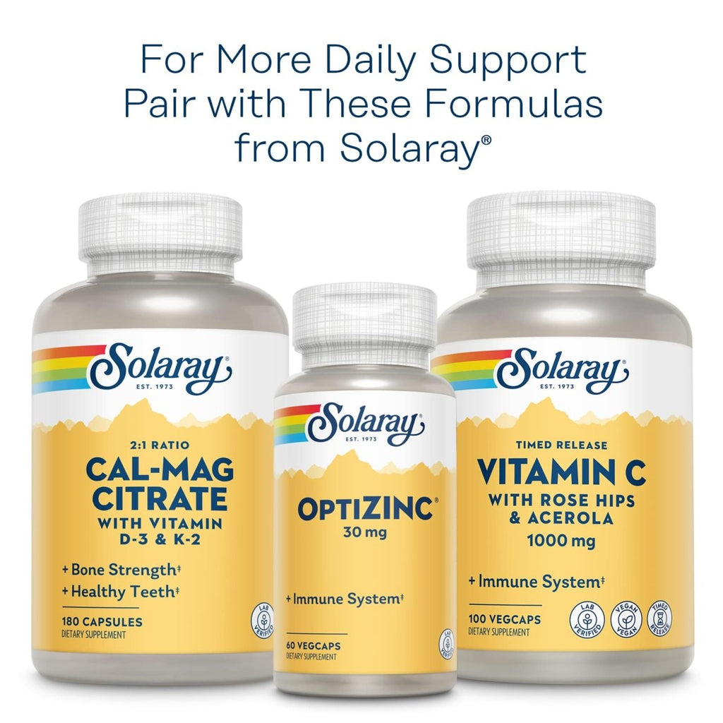 Solaray Vitamin B Complex 100 mg - Comprehensive B Vitamins for Healthy Energy and Vitality - 250 VegCaps